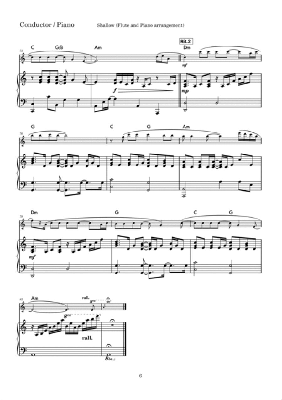 Shallow Flute Solo scores gallery preview page 6