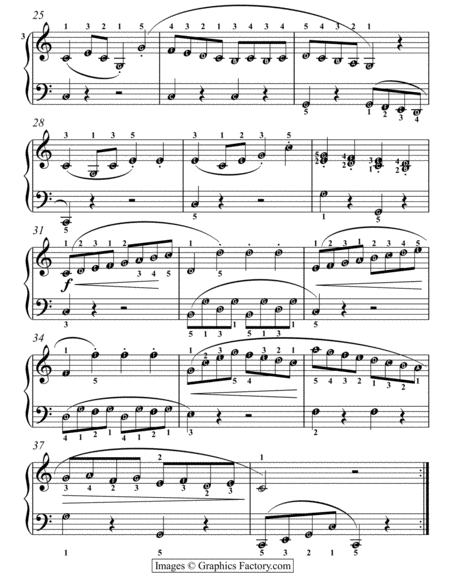 Sonatina in C Major Opus 36 Number 1 Easy Piano Sheet Music