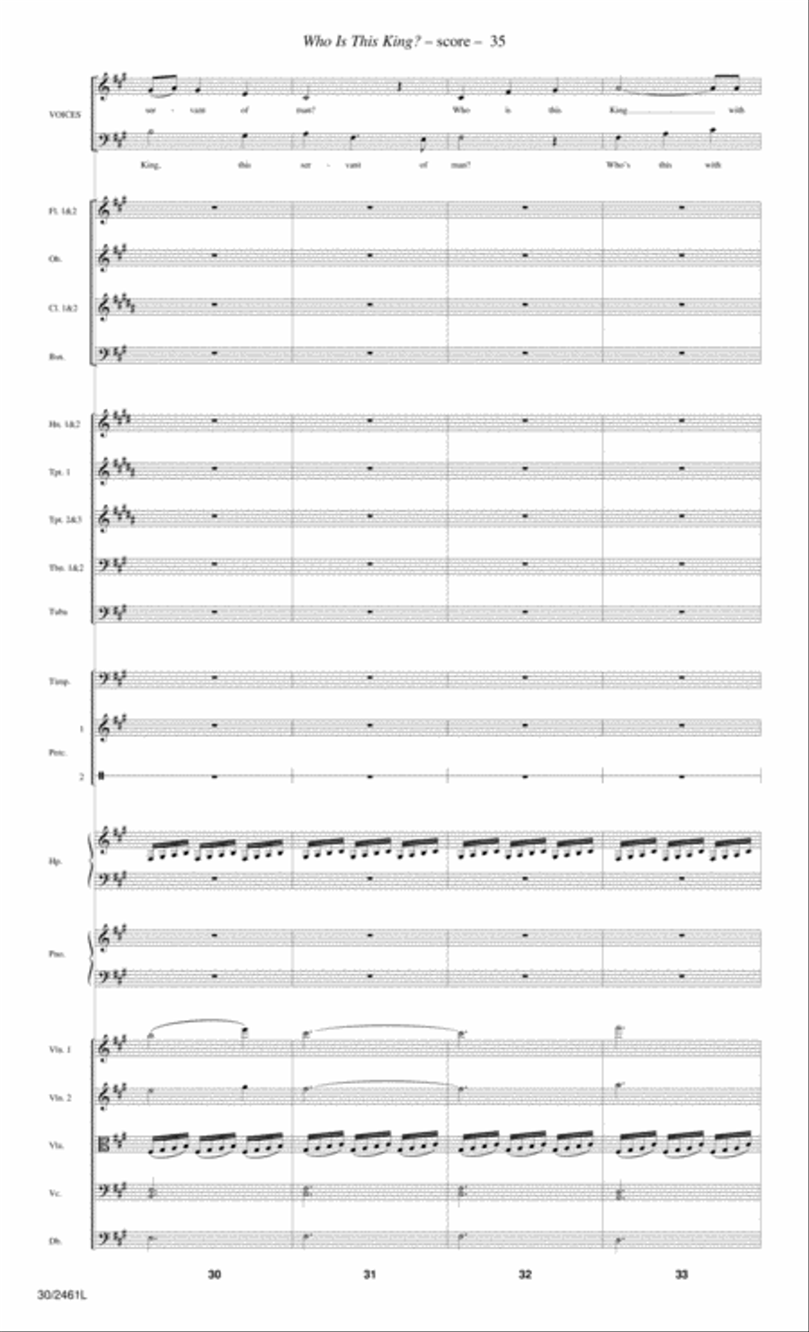 Journey to the Cross - Orchestral Score and Parts Choir scores gallery preview page 37