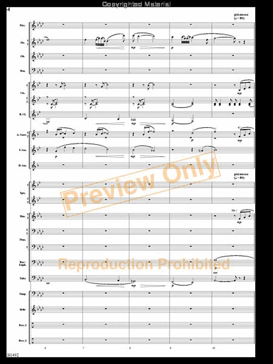 Remembering Yesterdays Concert Band scores gallery preview page 3