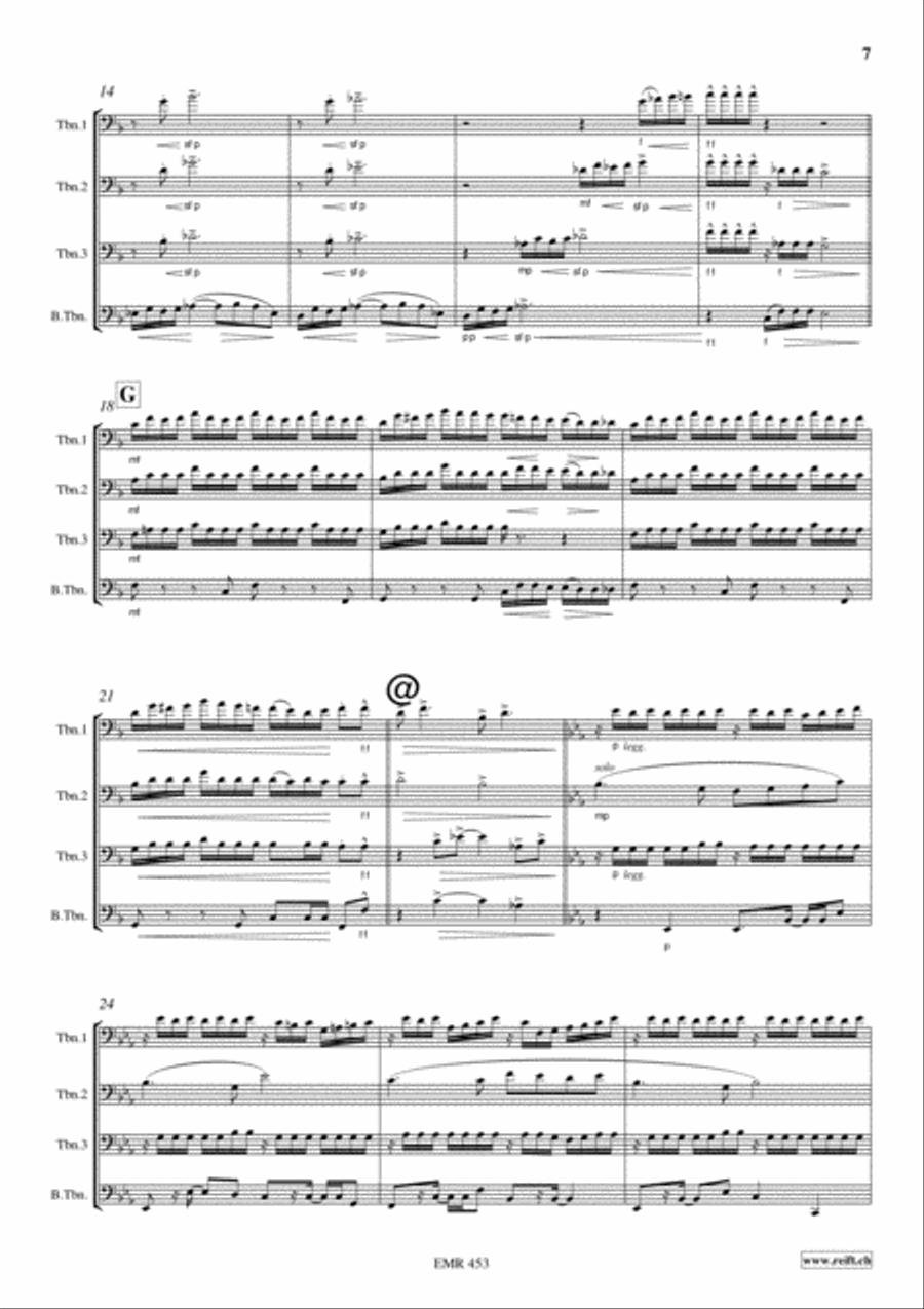 Suite Trombone Quartet scores gallery preview page 7