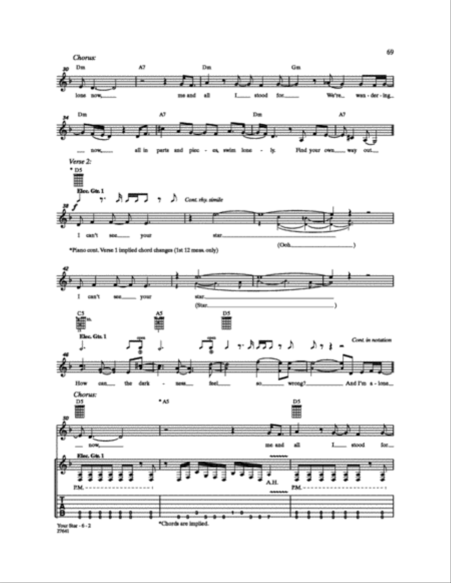 Your Star Your Star Electric Guitar scores gallery preview page 2