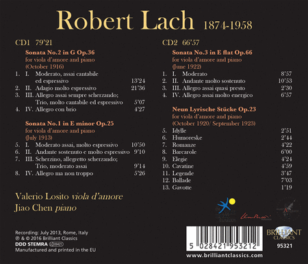 Robert Lach: Sonatas & Lyrische Stucke