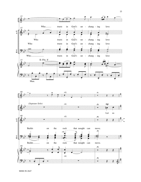 Come, Let Us Sing to the Lord (Choral Score)