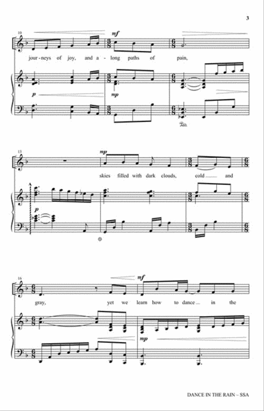 Dance in the Rain Dance in the Rain SSA scores gallery preview page 3
