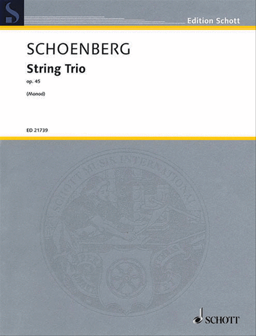 String Trio Op. 45 Sc/pts Revised Edition By Jacques-louis Monod String Trio scores gallery preview page 1
