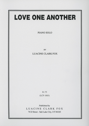 Book cover for Love One Another - Piano Solo - Fox