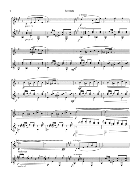 Serenata espanola (A Minor) for violin and guitar image number null