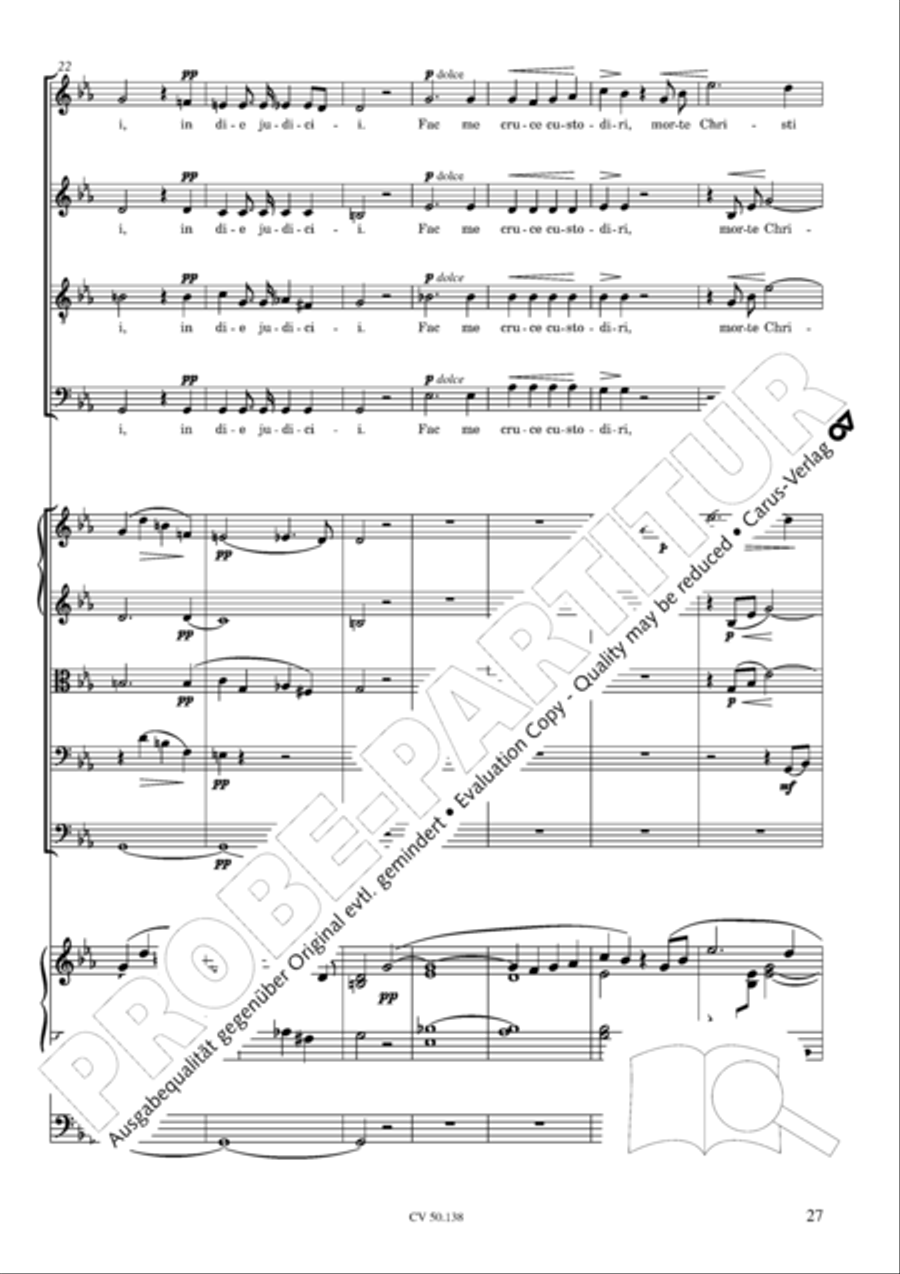 Stabat Mater in G minor 4-Part scores gallery preview page 28