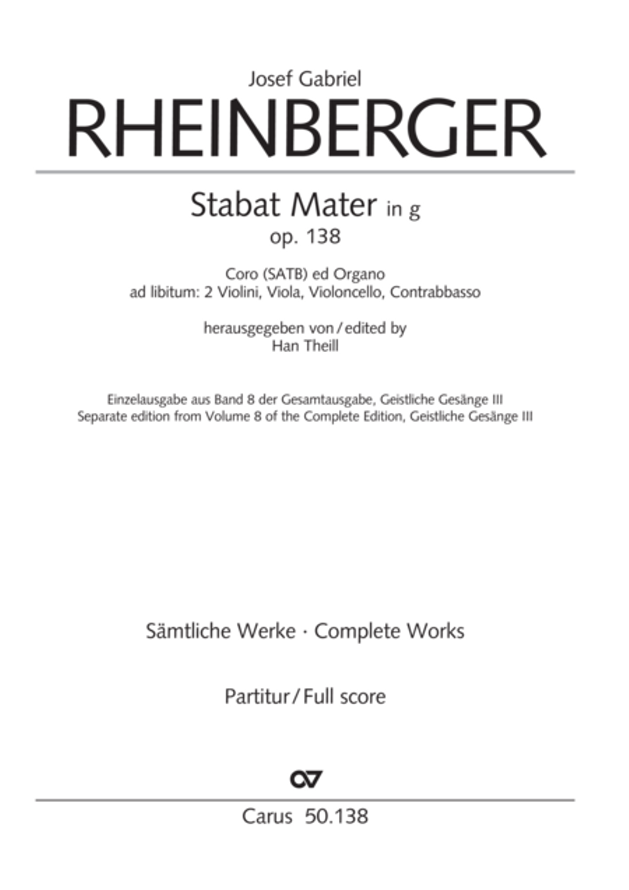 Stabat Mater in G minor 4-Part scores gallery preview page 2