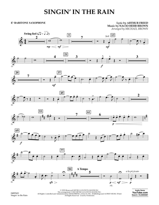 Singin' in the Rain (arr. Michael Brown) - Eb Baritone Saxophone