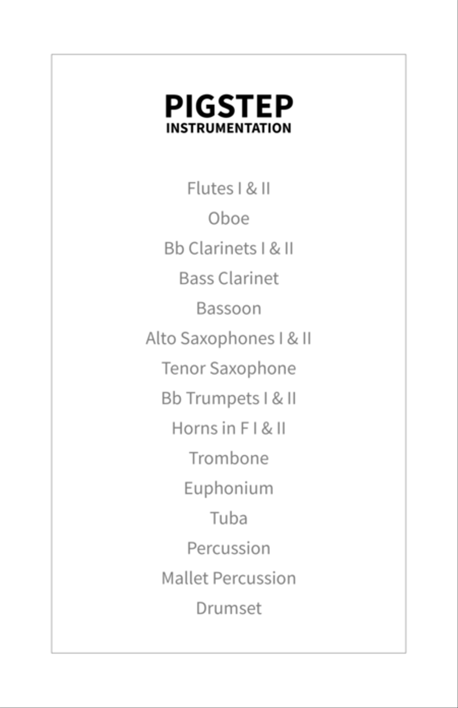 Pigstep (Minecraft) - Concert Band Concert Band scores gallery preview page 5