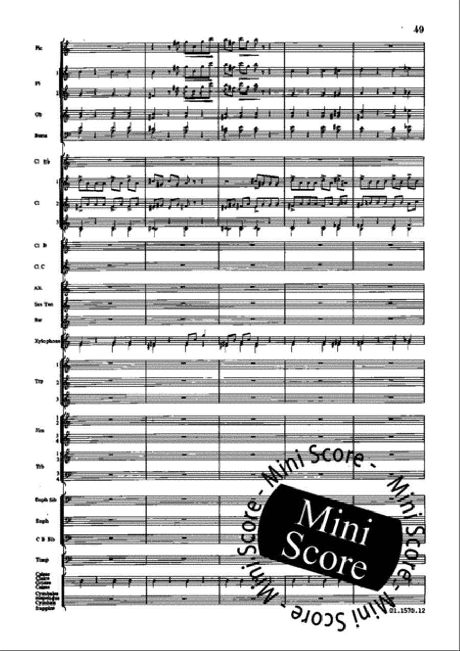Poeme du Feu Concert Band scores gallery preview page 55