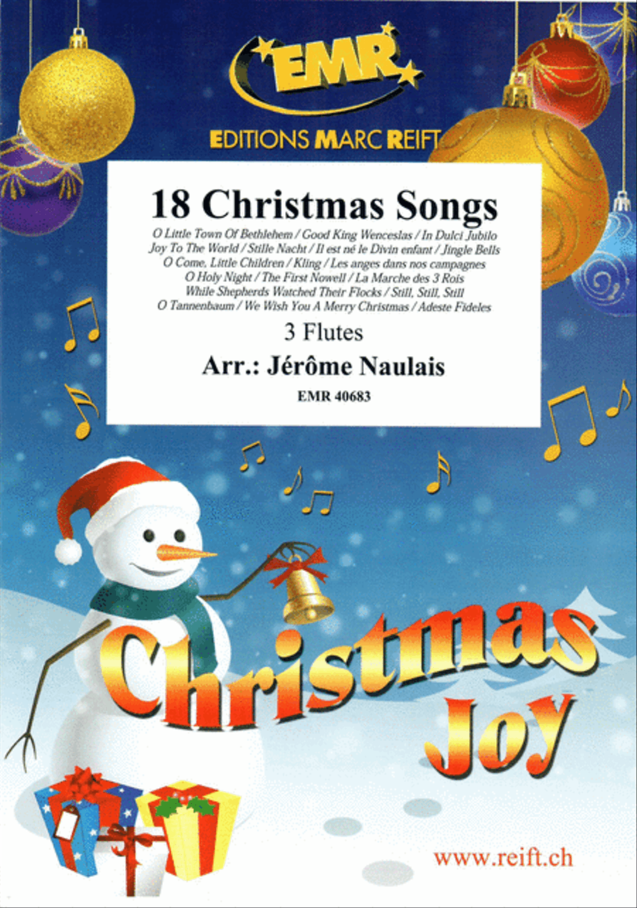 18 Christmas Songs Flute Trio scores gallery preview page 1