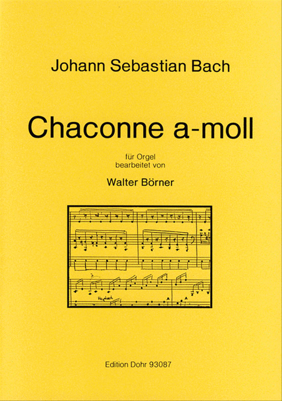 Chaconne a-moll BWV 1004 (für Orgel solo) Organ scores gallery preview page 1