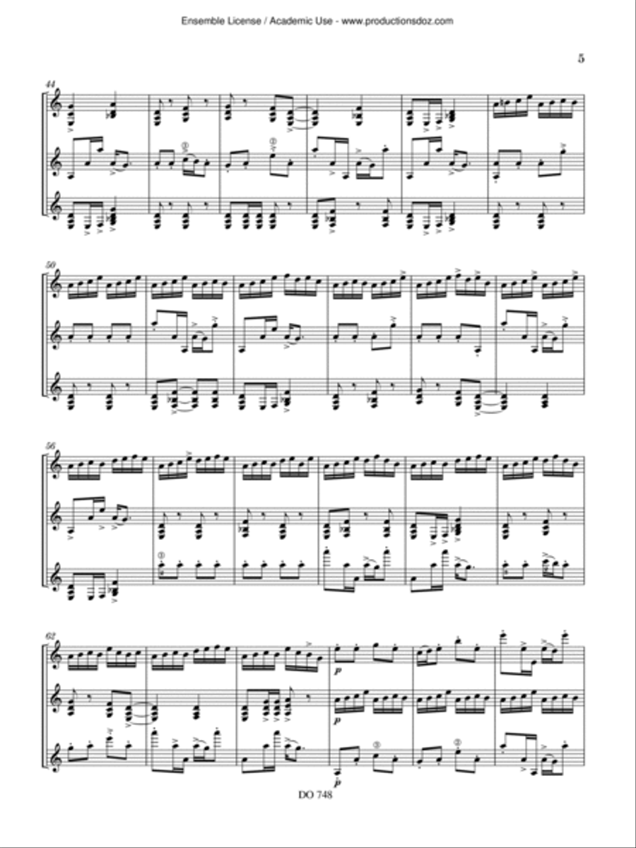 Suite Seattle Guitar Ensemble scores gallery preview page 5