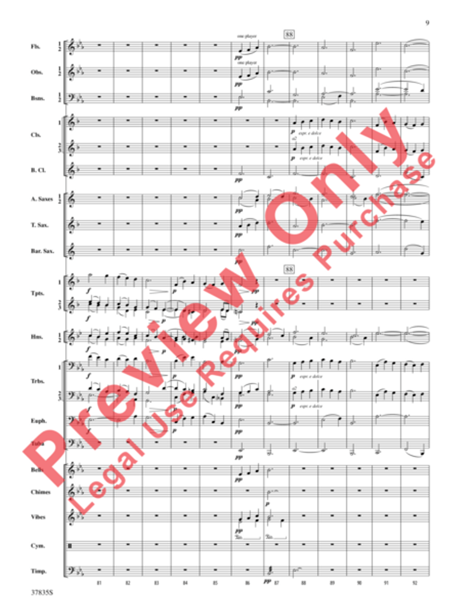 Nativity Carol Concert Band scores gallery preview page 12