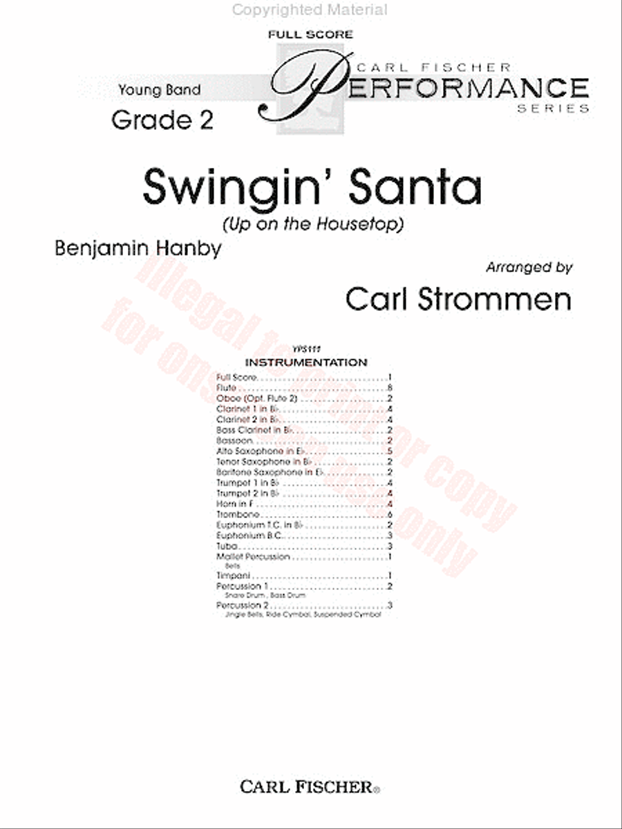Swingin' Santa Concert Band scores gallery preview page 2