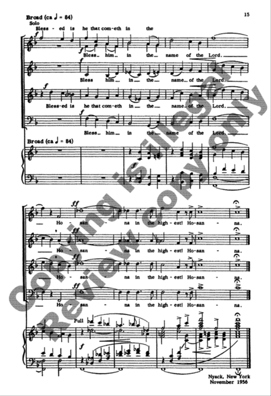 When Christ Rode Into Jerusalem 4-Part scores gallery preview page 15