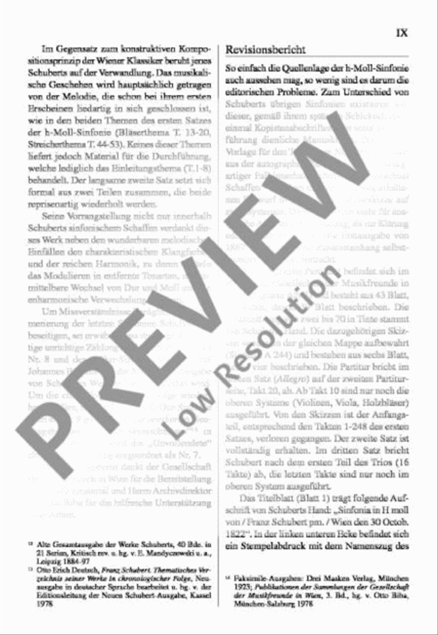 Symphony No. 8 B minor Orchestra scores gallery preview page 10