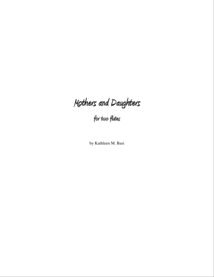 Mothers and Daughters Woodwind Ensemble scores gallery preview page 2