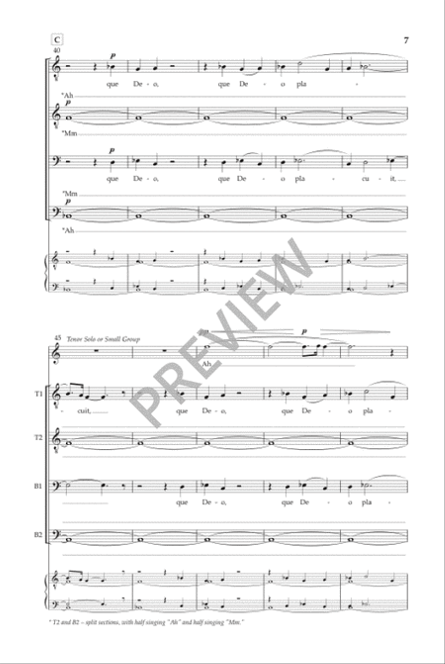 Ave Generosa (TTBB) TTBB scores gallery preview page 8