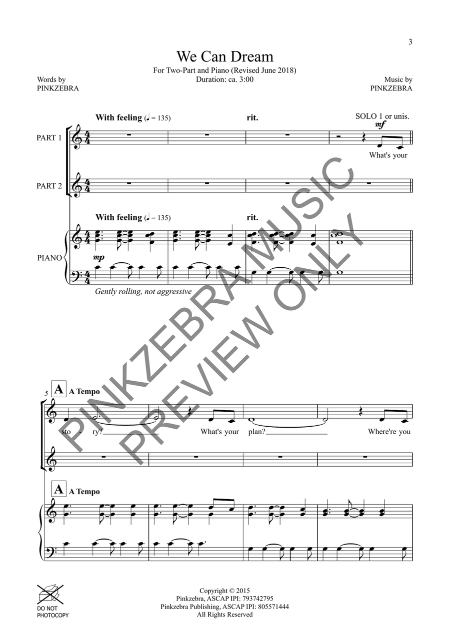 We Can Dream (TWo-Part) 2-Part scores gallery preview page 4