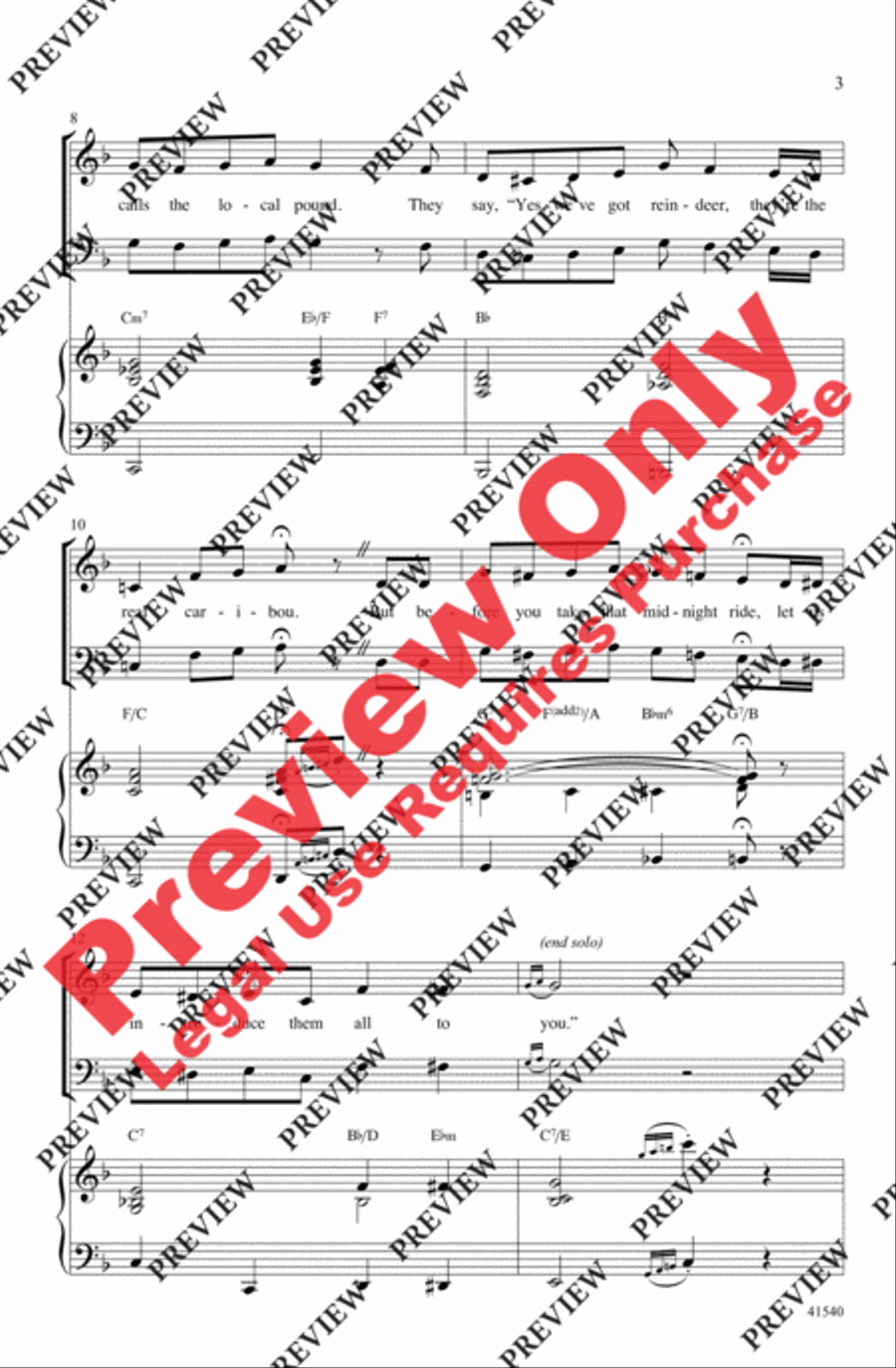Santa's Crazy Reindeer 4-Part scores gallery preview page 3