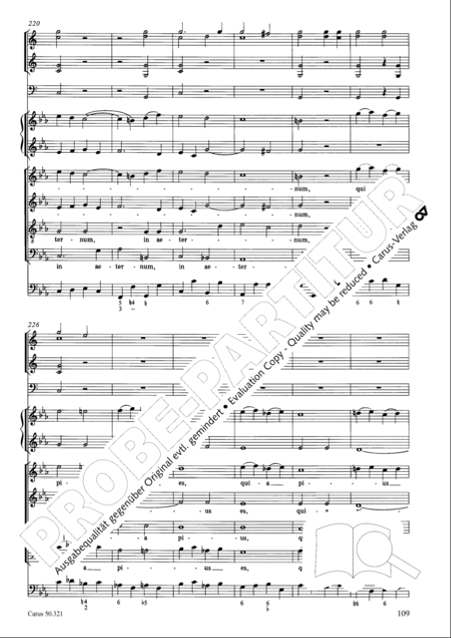 Requiem in C minor 4-Part scores gallery preview page 115