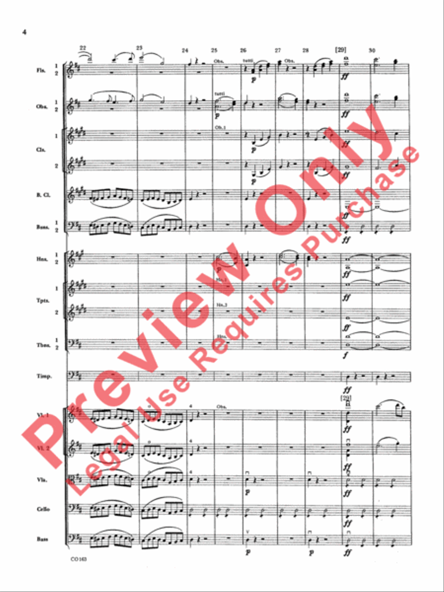 The Marriage of Figaro -- Overture Full Orchestra scores gallery preview page 7