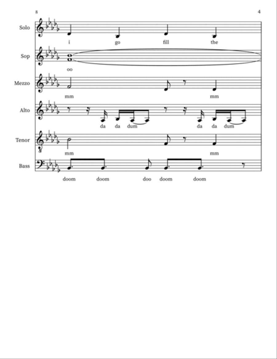 Fire Fire A Cappella scores gallery preview page 4
