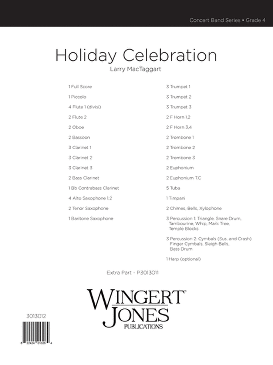 Holiday Celebration - Full Score