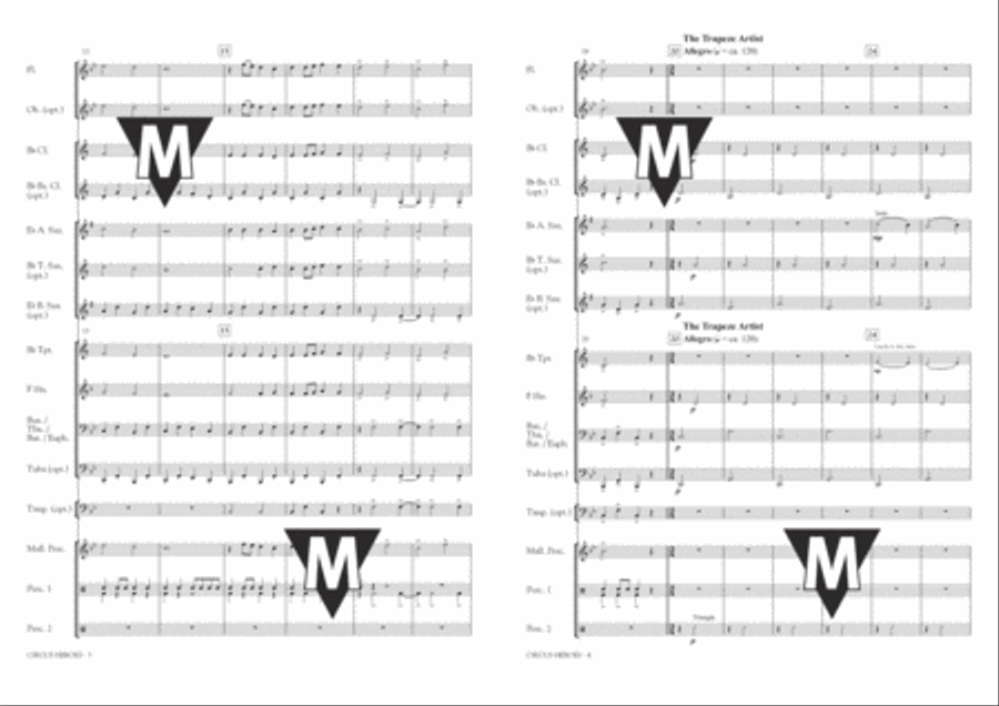 Circus Heroes Concert Band scores gallery preview page 3