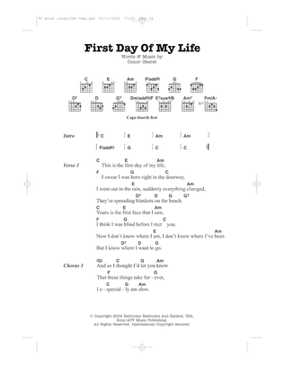 Book cover for First Day Of My Life
