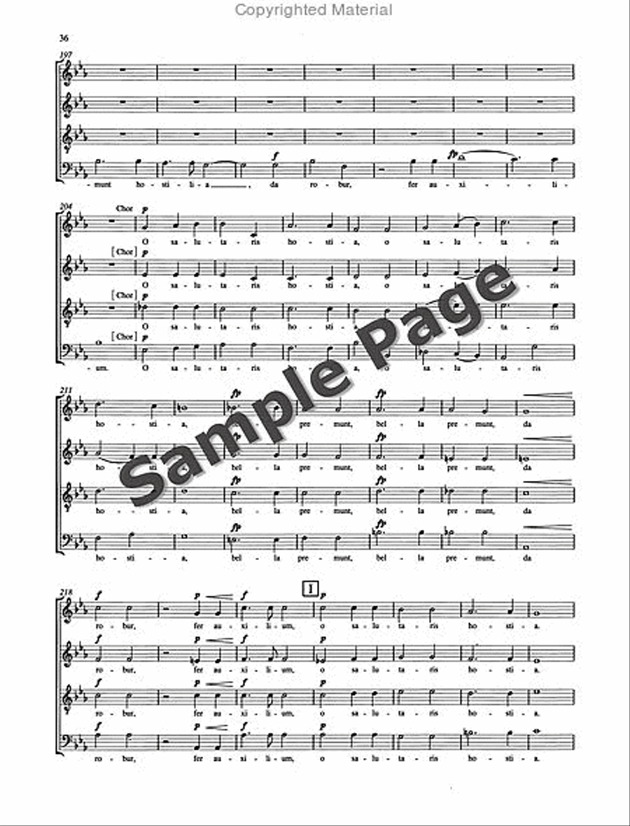 Missa Sacra Op. 147 4-Part scores gallery preview page 37