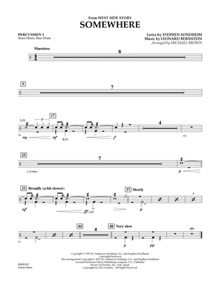 Somewhere (from West Side Story) - Percussion 1
