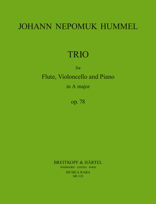 Book cover for Trio Op. 78 in A major