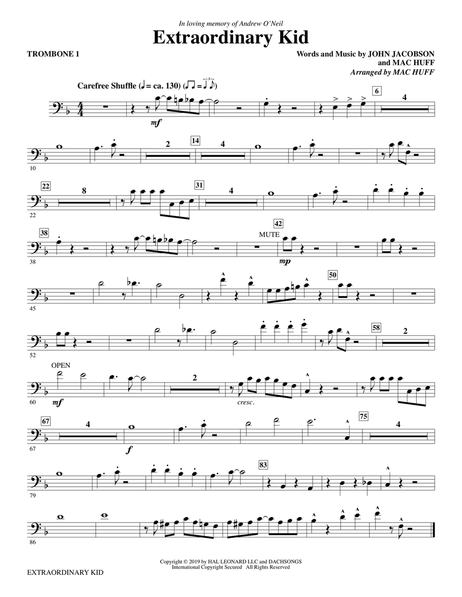Extraordinary Kid - Trombone 1