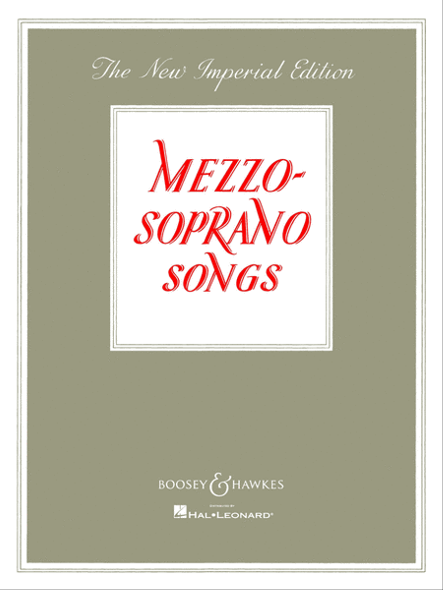 Mezzo-Soprano Songs by Various Mezzo-Soprano Voice - Sheet Music