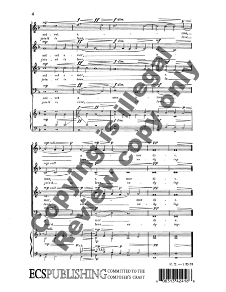 Felices ter (Thrice happy they) 4-Part scores gallery preview page 7