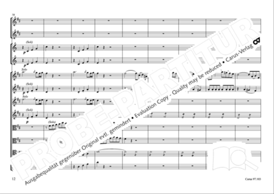 Concertone in D major Horn scores gallery preview page 13