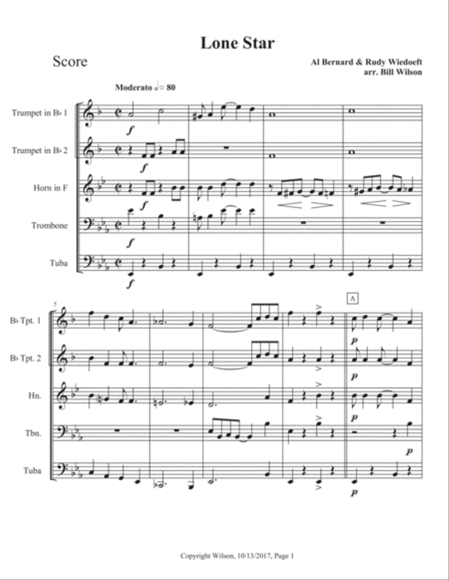 Lone Star Brass Quintet scores gallery preview page 2