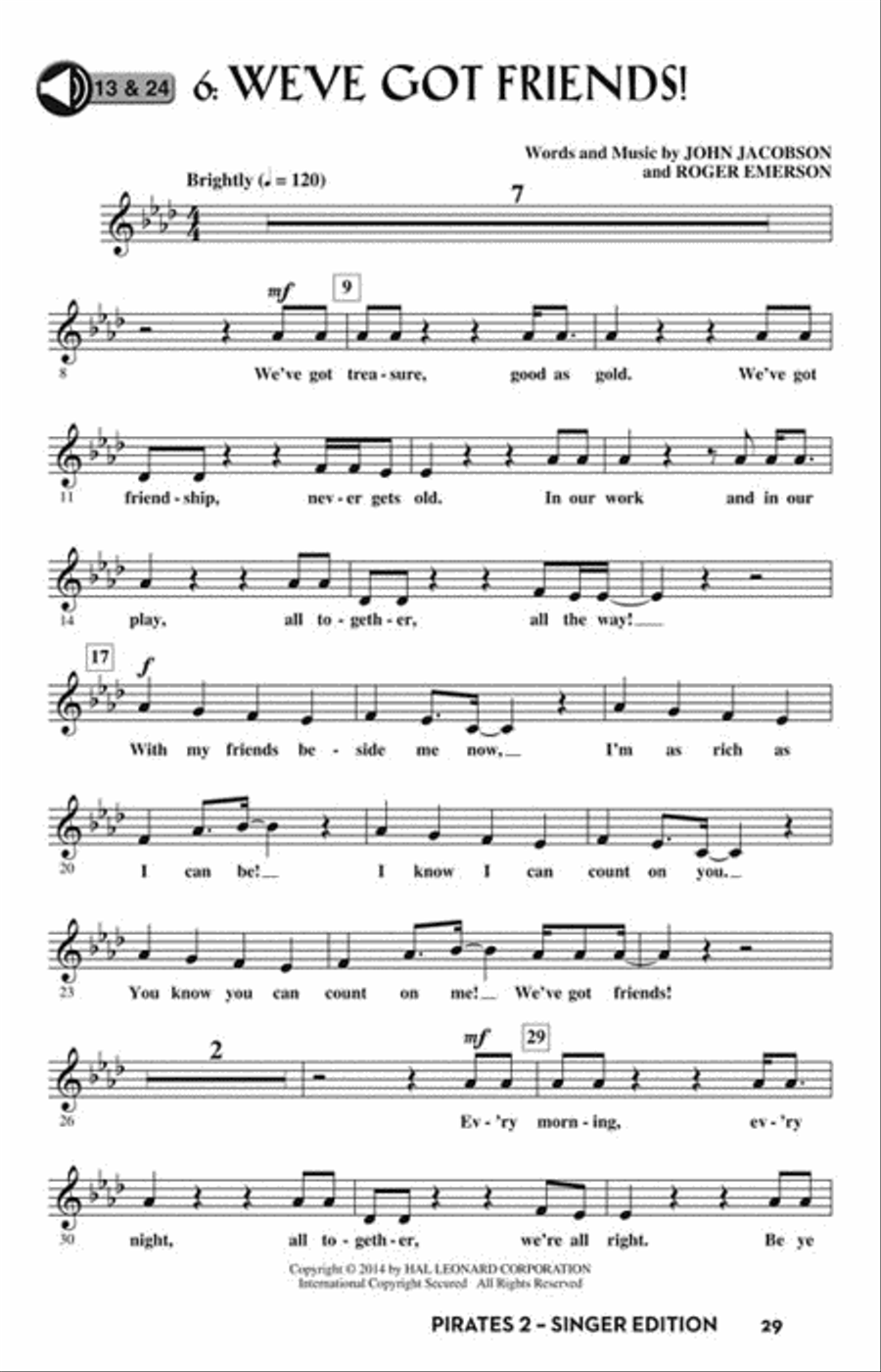 Pirates 2: The Hidden Treasure Choir scores gallery preview page 7