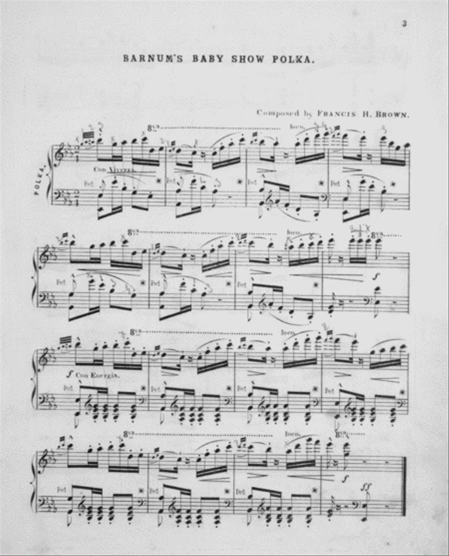 Barnum's Baby Show polk Piano Solo scores gallery preview page 2