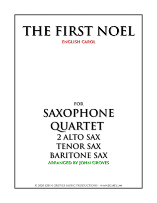 Book cover for The First Noel - Saxophone Quartet