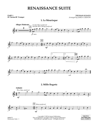 Book cover for Renaissance Suite - Pt.1 - Bb Clarinet/Bb Trumpet