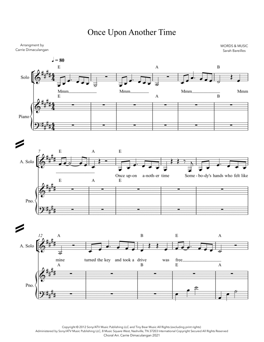 Once Upon Another Time Once Upon Another Time SSAA scores gallery preview page 1