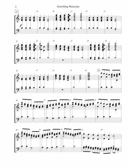 Good King Wenceslas - for 3 octave handbell choir image number null
