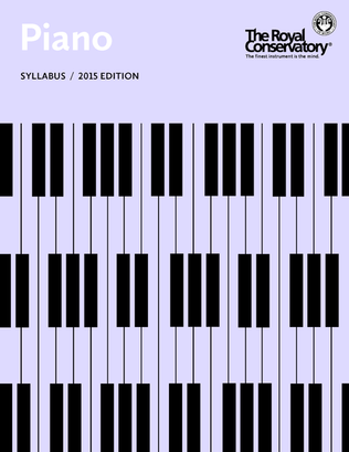 Book cover for Piano Syllabus, 2015 Edition