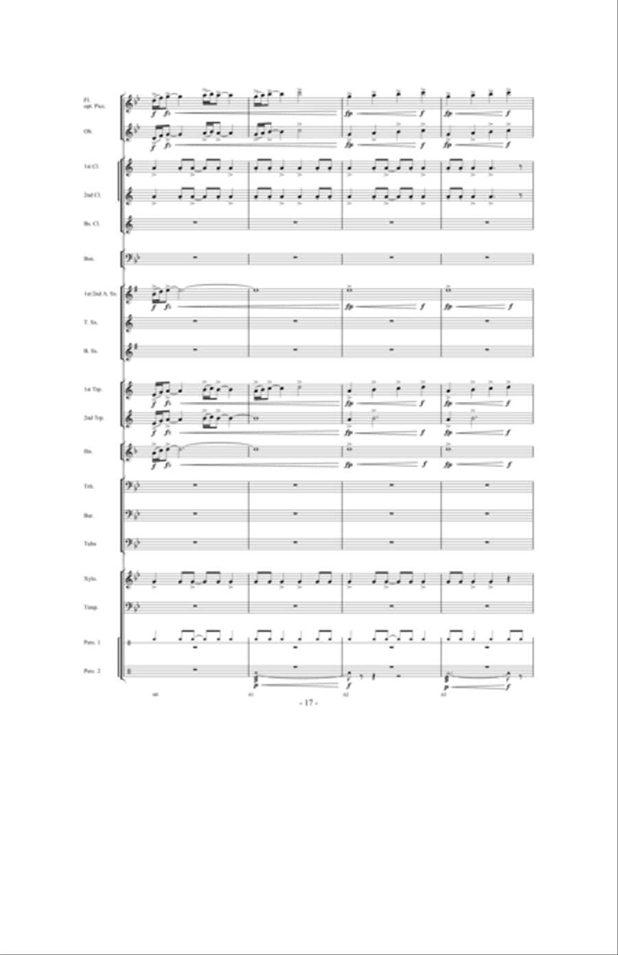 Tailspin! Tailspin! Concert Band scores gallery preview page 16